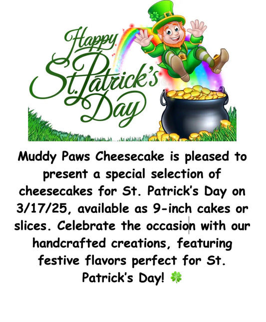 Lucky You! St. Patrick’s Day Cheesecakes at Muddy Paws