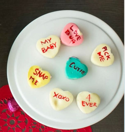 Cheesecake Conversational Hearts (6 Pack - of our classic Flavors)